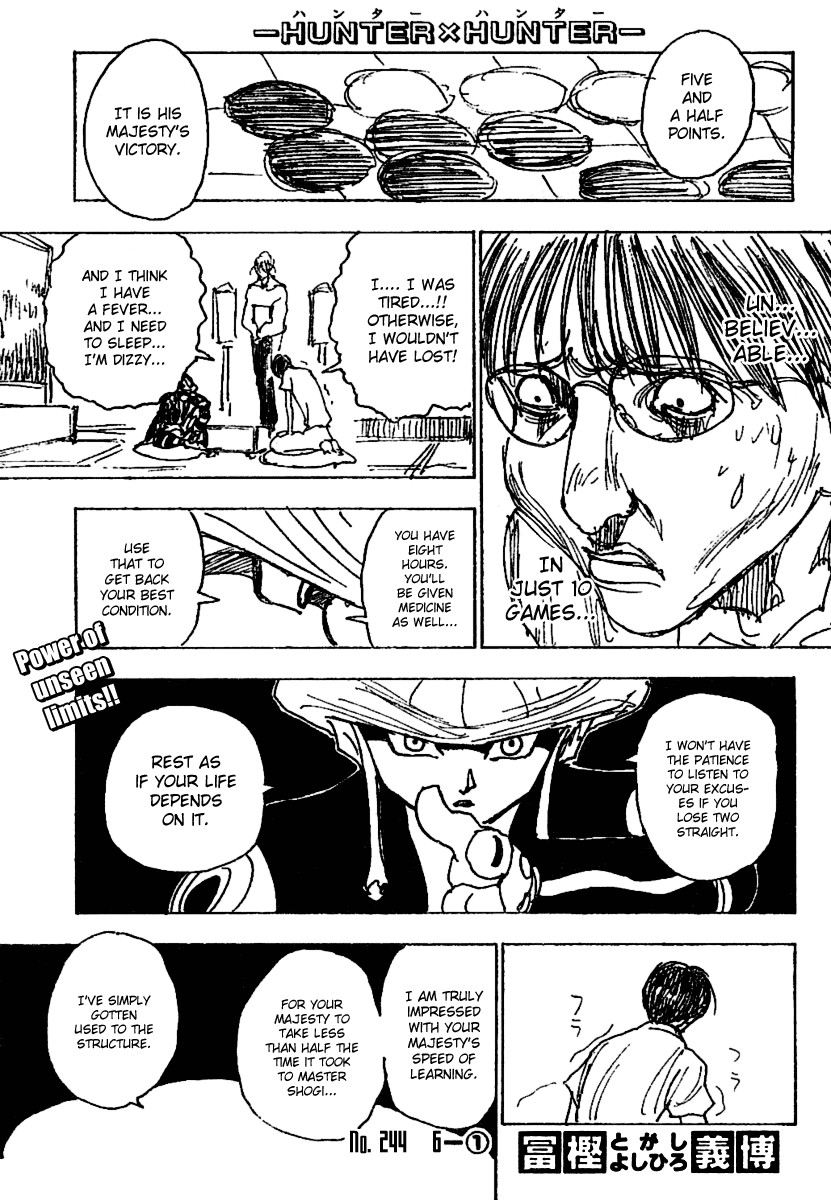 Hunter X Hunter Chapter 244 page 1 - Chapter 244: 6: Part 1