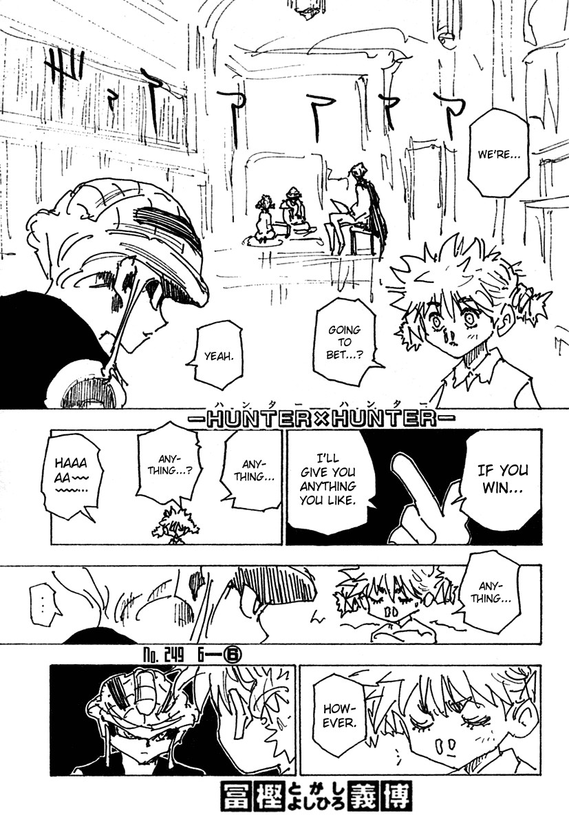 Hunter X Hunter Chapter 249 page 1 - Chapter 249: 6: Part 6