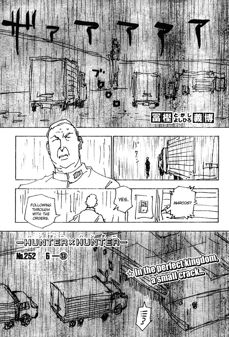 Hunter X Hunter Chapter 252 page 1 - Chapter 252: 6: Part 9