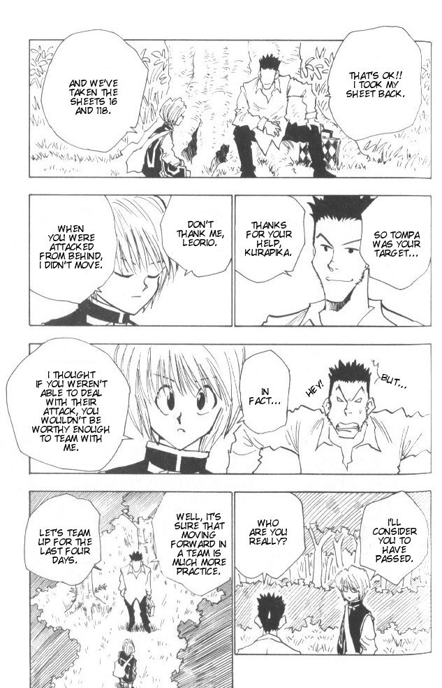 Hunter X Hunter Chapter 26 page 4 - Chapter 26: The Night Before the Showdown