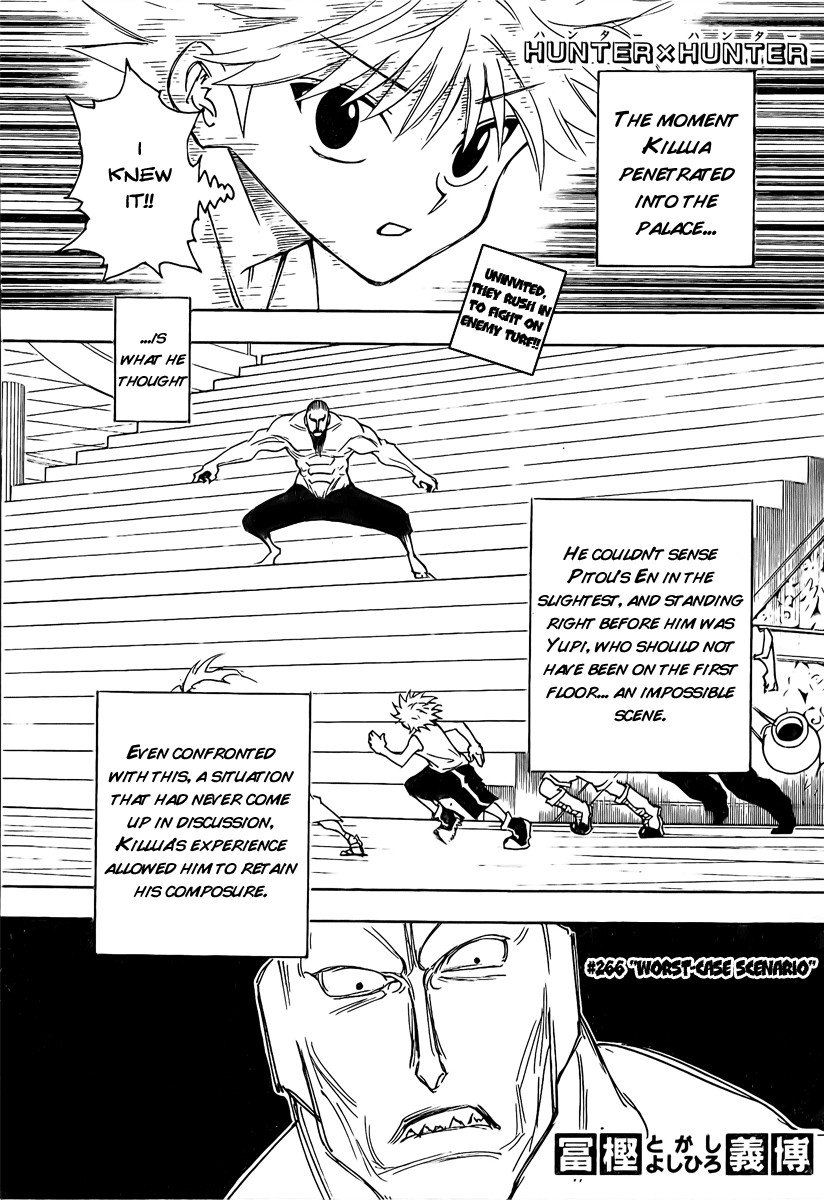 Hunter X Hunter Chapter 266 page 1 - Chapter 266: In the Unlikely Event Of...