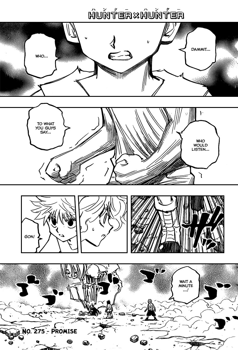 Hunter X Hunter Chapter 275 page 1 - Chapter 275: Promise