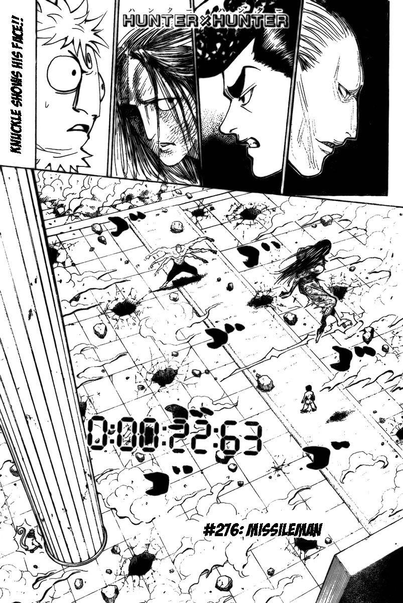 Hunter X Hunter Chapter 276 page 1 - Chapter 276: Missileman