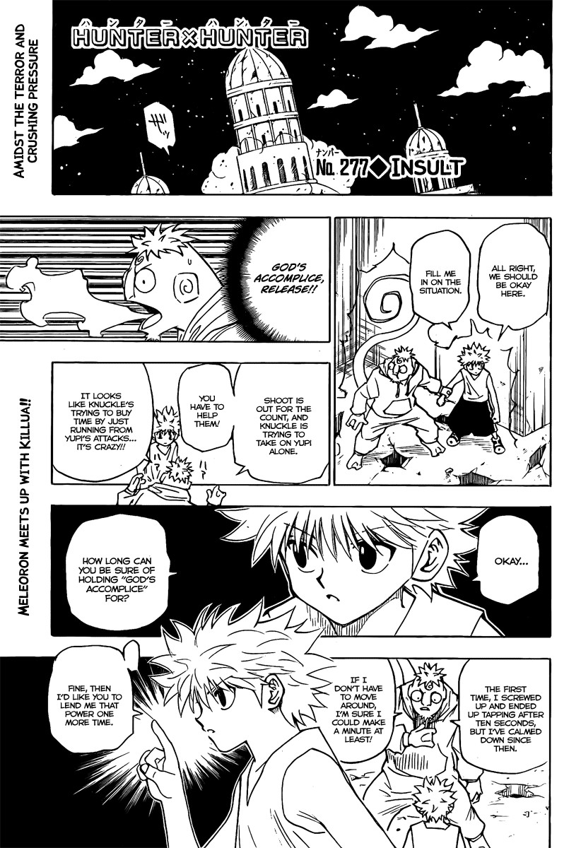 Hunter X Hunter Chapter 277 page 1 - Chapter 277: Insult