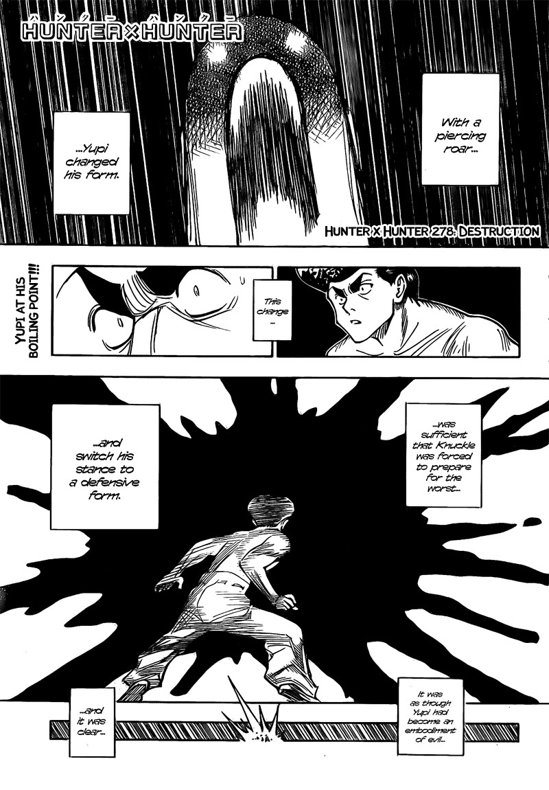 Hunter X Hunter Chapter 278 page 2 - Chapter 278: Destruction