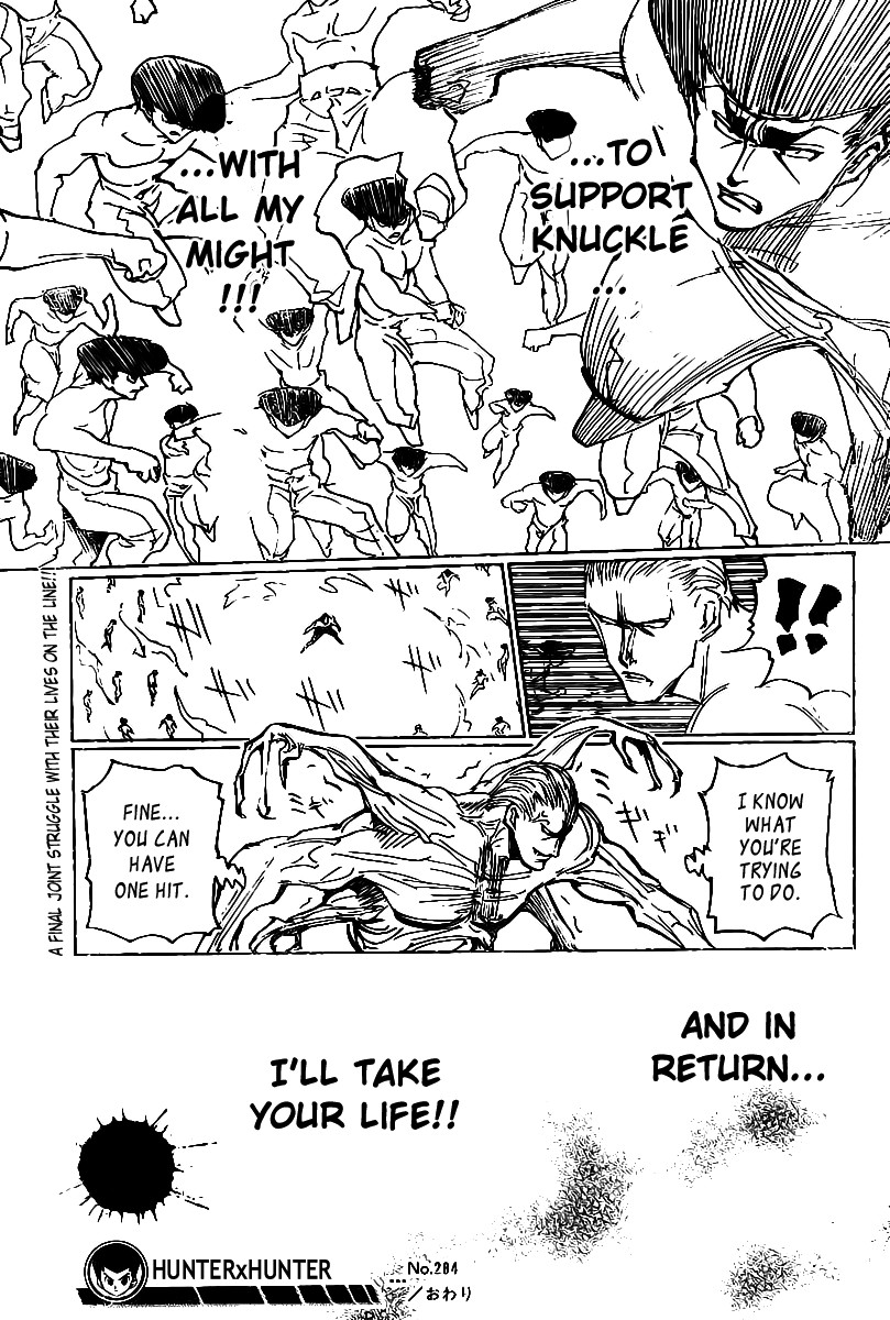 Hunter X Hunter Chapter 284 page 16 - Chapter 284: Fifteen Minutes