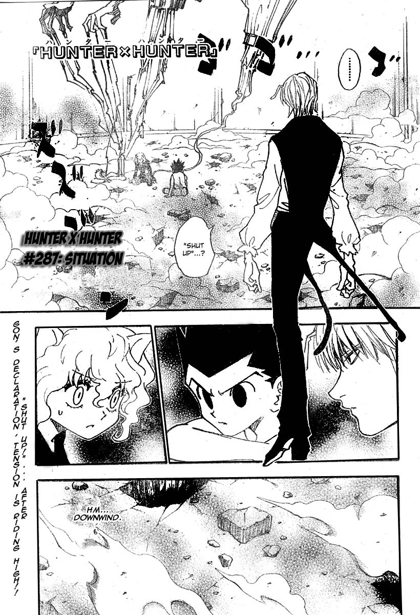 Hunter X Hunter Chapter 287 page 1 - Chapter 287: Present State