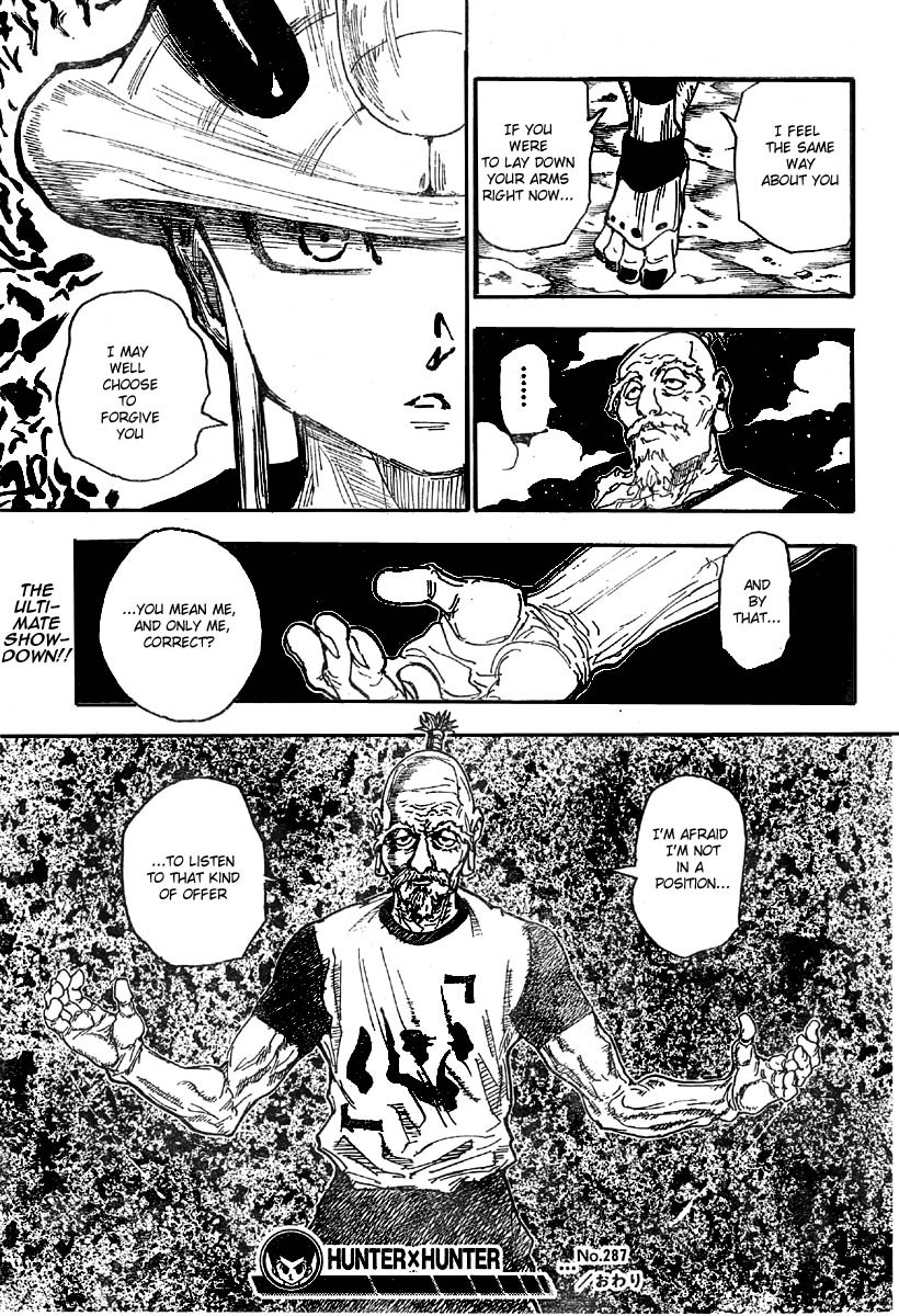 Hunter X Hunter Chapter 287 page 17 - Chapter 287: Present State