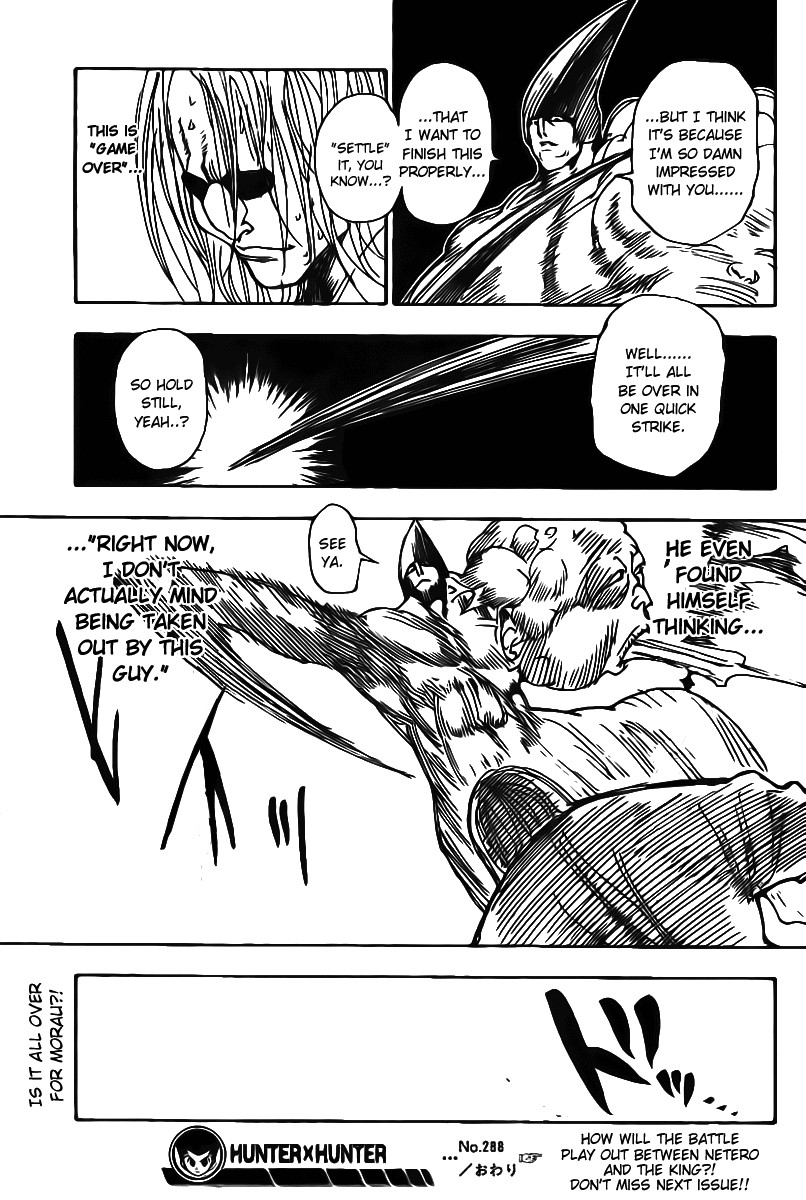 Hunter X Hunter Chapter 288 page 17 - Chapter 288: Accolade