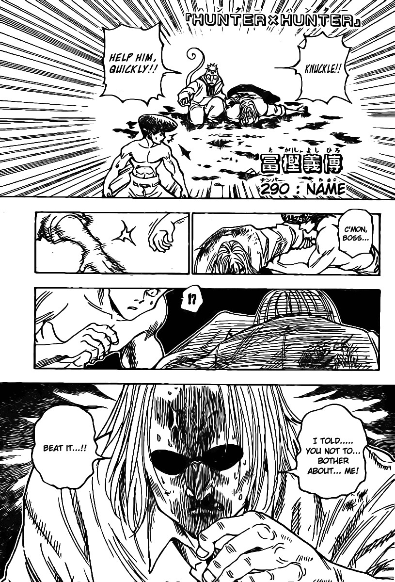 Hunter X Hunter Chapter 290 page 1 - Chapter 290: Name