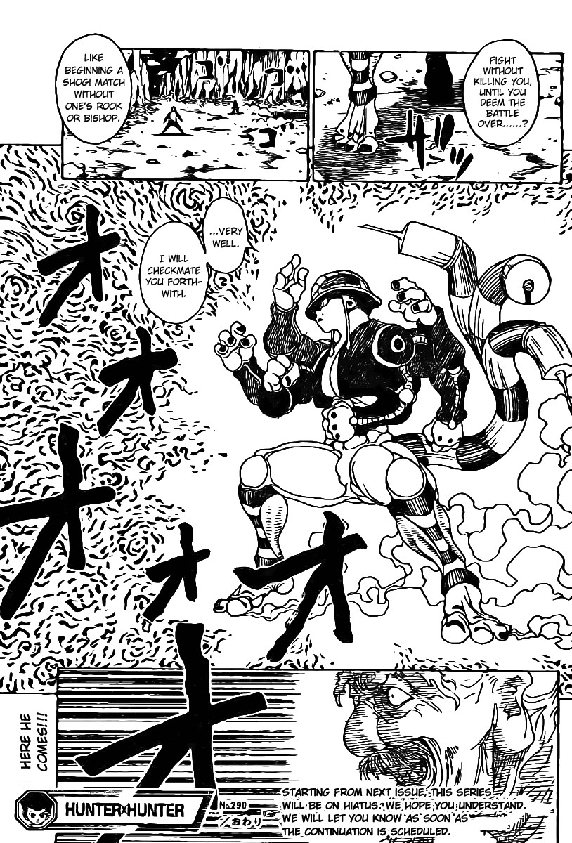 Hunter X Hunter Chapter 290 page 18 - Chapter 290: Name