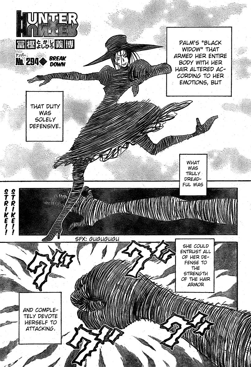 Hunter X Hunter Chapter 294 page 1 - Chapter 294: Breakdown