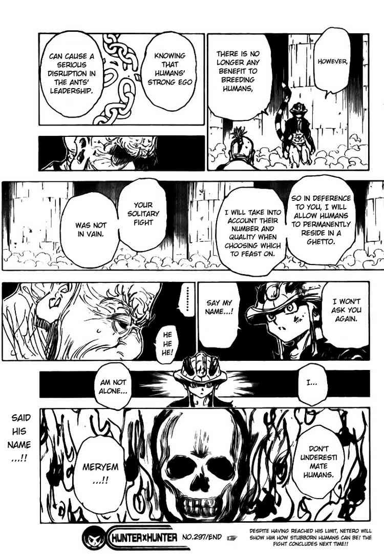 Hunter X Hunter Chapter 297 page 17 - Chapter 297: The Last