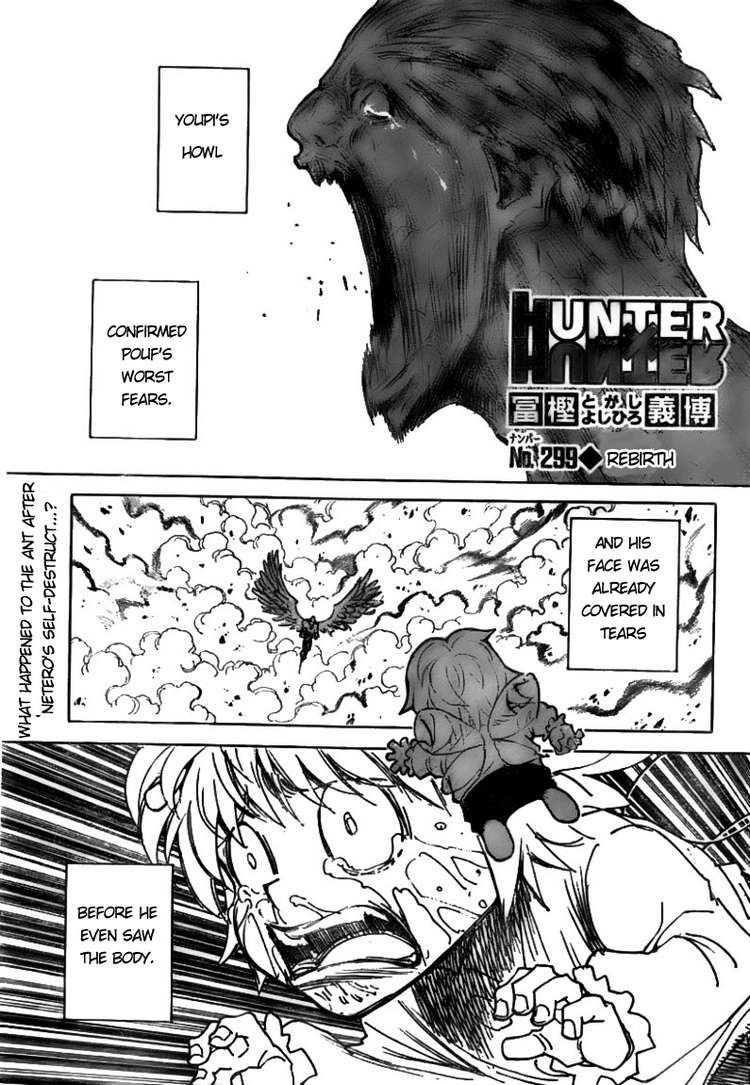 Hunter X Hunter Chapter 299 page 1 - Chapter 299: Regeneration