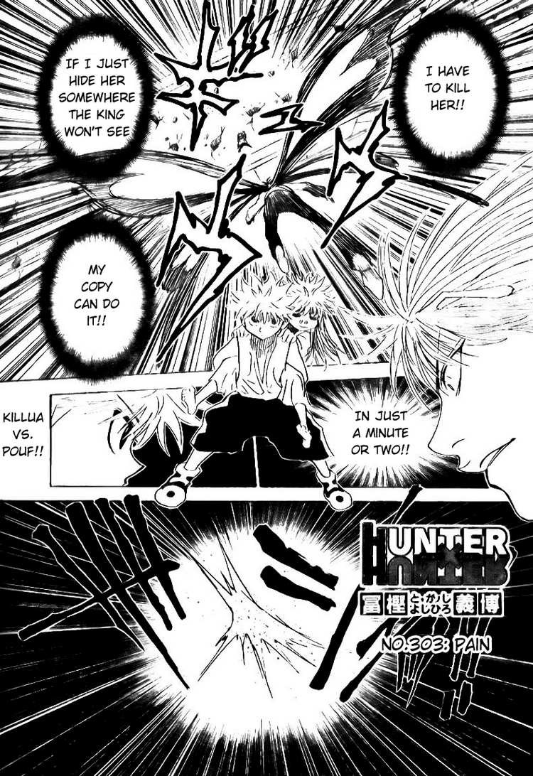 Hunter X Hunter Chapter 303 page 1 - Chapter 303: Pain