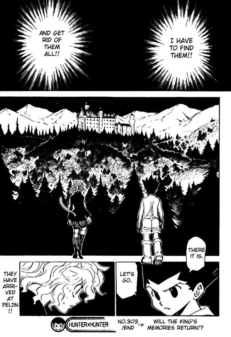 Hunter X Hunter Chapter 303 page 18 - Chapter 303: Pain