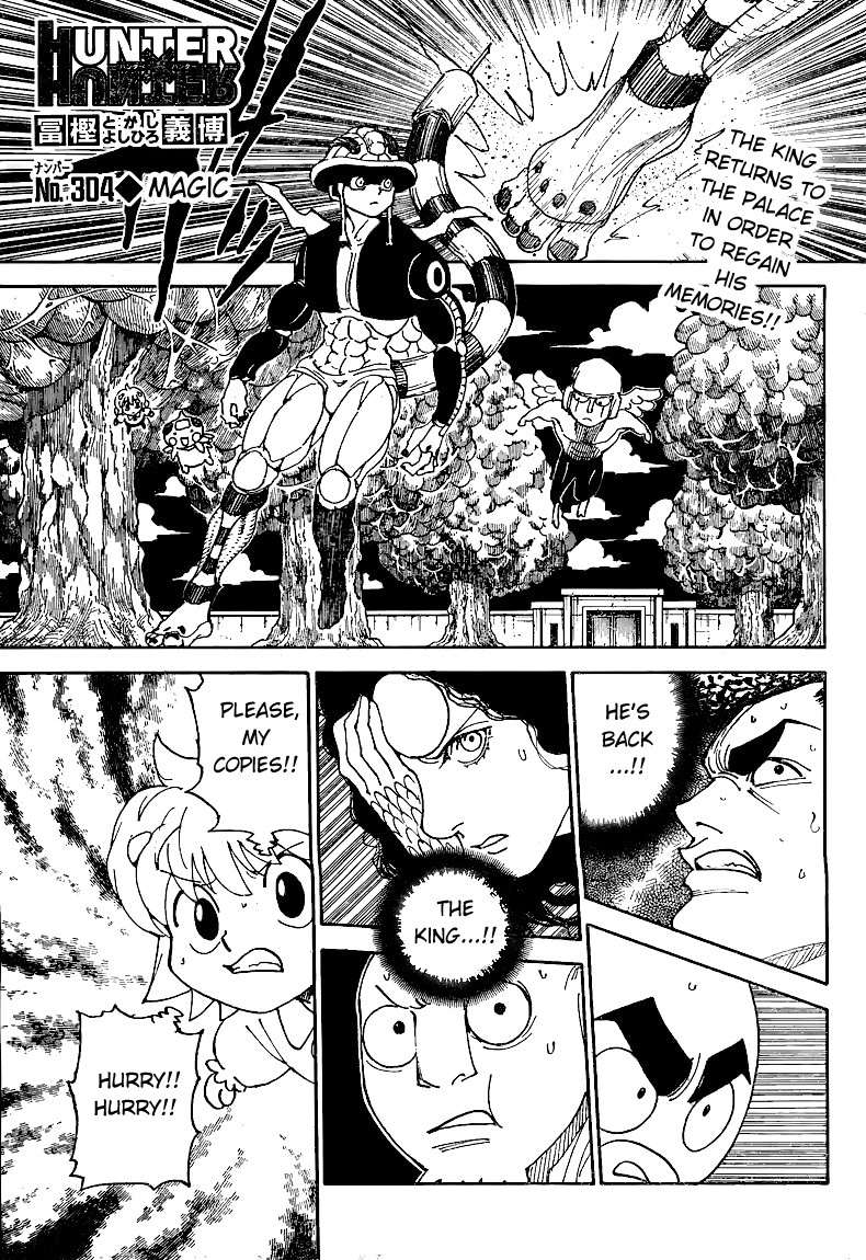Hunter X Hunter Chapter 304 page 1 - Chapter 304: Magic
