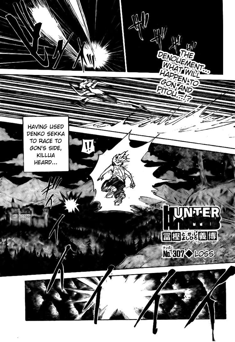 Hunter X Hunter Chapter 307 page 1 - Chapter 307: Loss