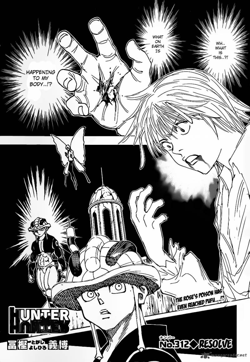 Hunter X Hunter Chapter 312 page 1 - Chapter 312: Resolve