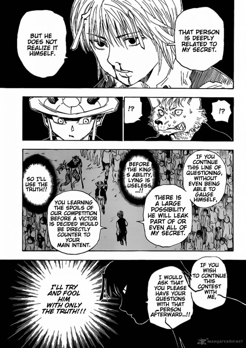 Hunter X Hunter Chapter 312 page 13 - Chapter 312: Resolve