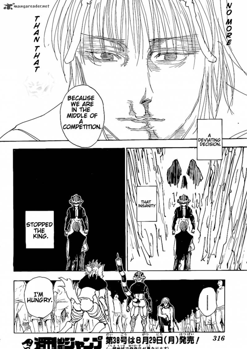 Hunter X Hunter Chapter 312 page 18 - Chapter 312: Resolve