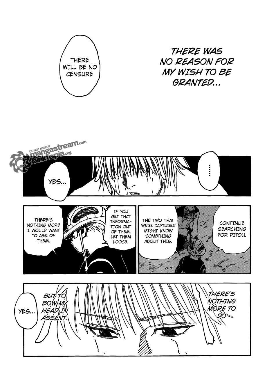 Hunter X Hunter Chapter 313 page 10 - Chapter 313: One Word