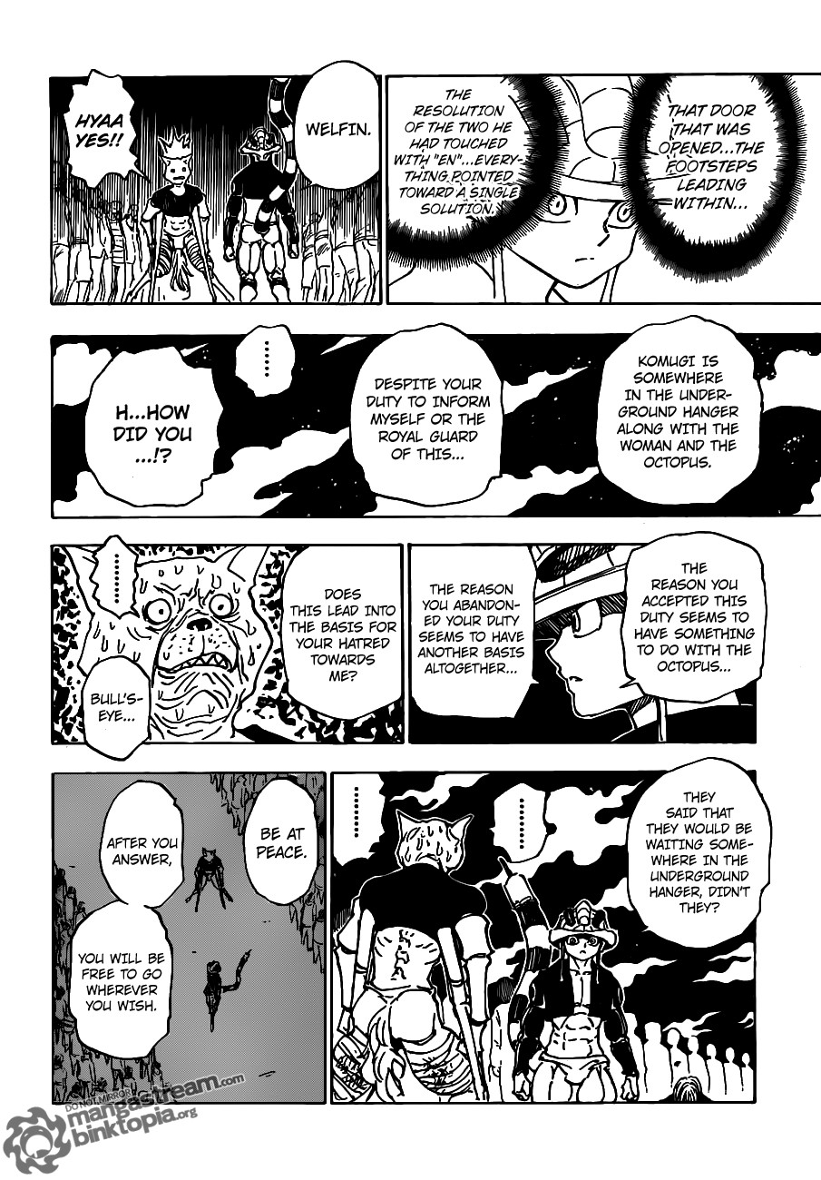 Hunter X Hunter Chapter 313 page 11 - Chapter 313: One Word