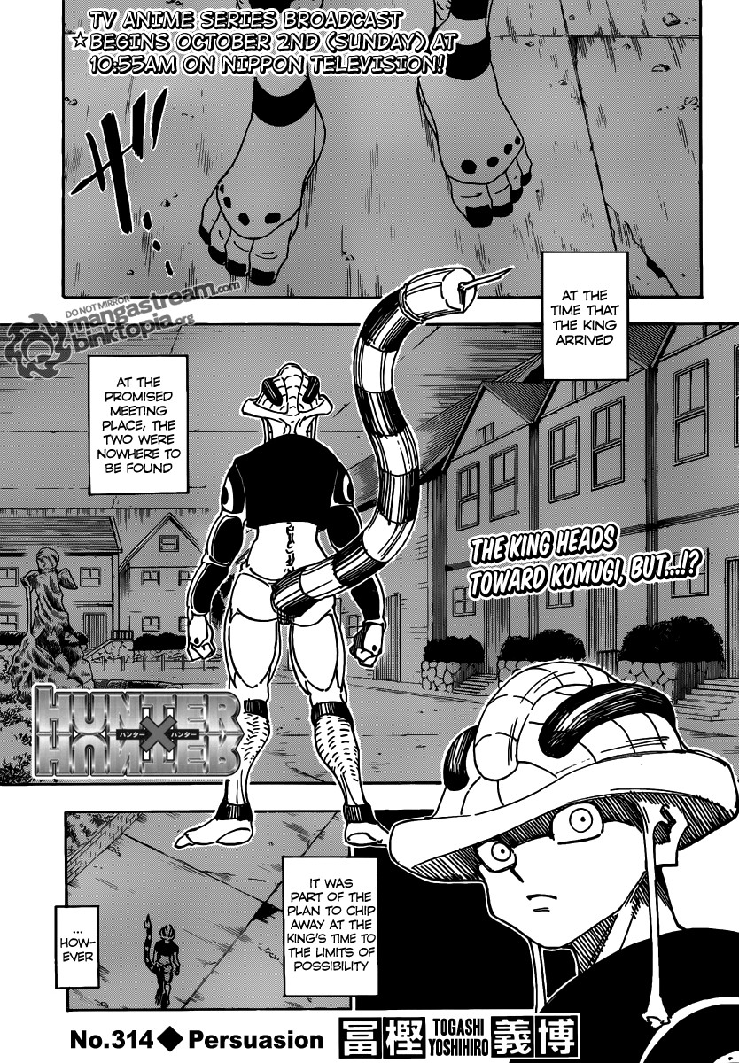 Hunter X Hunter Chapter 314 page 1 - Chapter 314: Persuasion