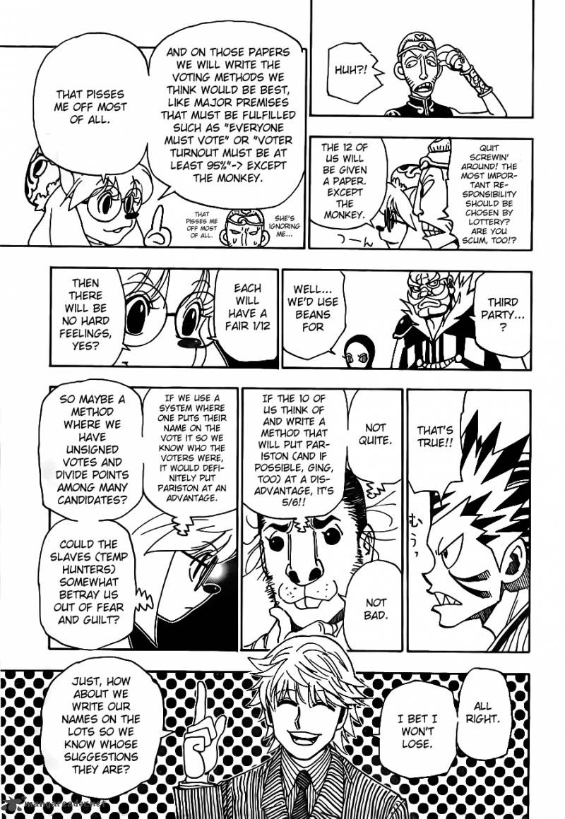 Hunter X Hunter Chapter 319 page 15 - Chapter 319: Lottery