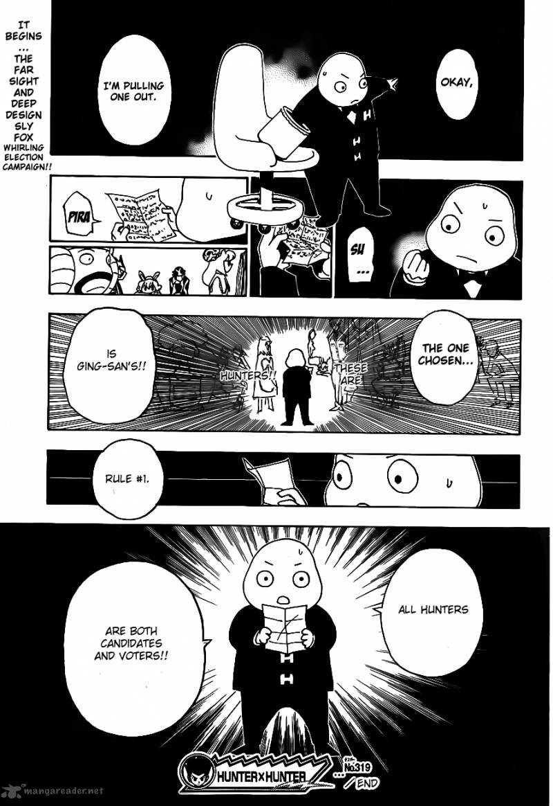Hunter X Hunter Chapter 319 page 17 - Chapter 319: Lottery
