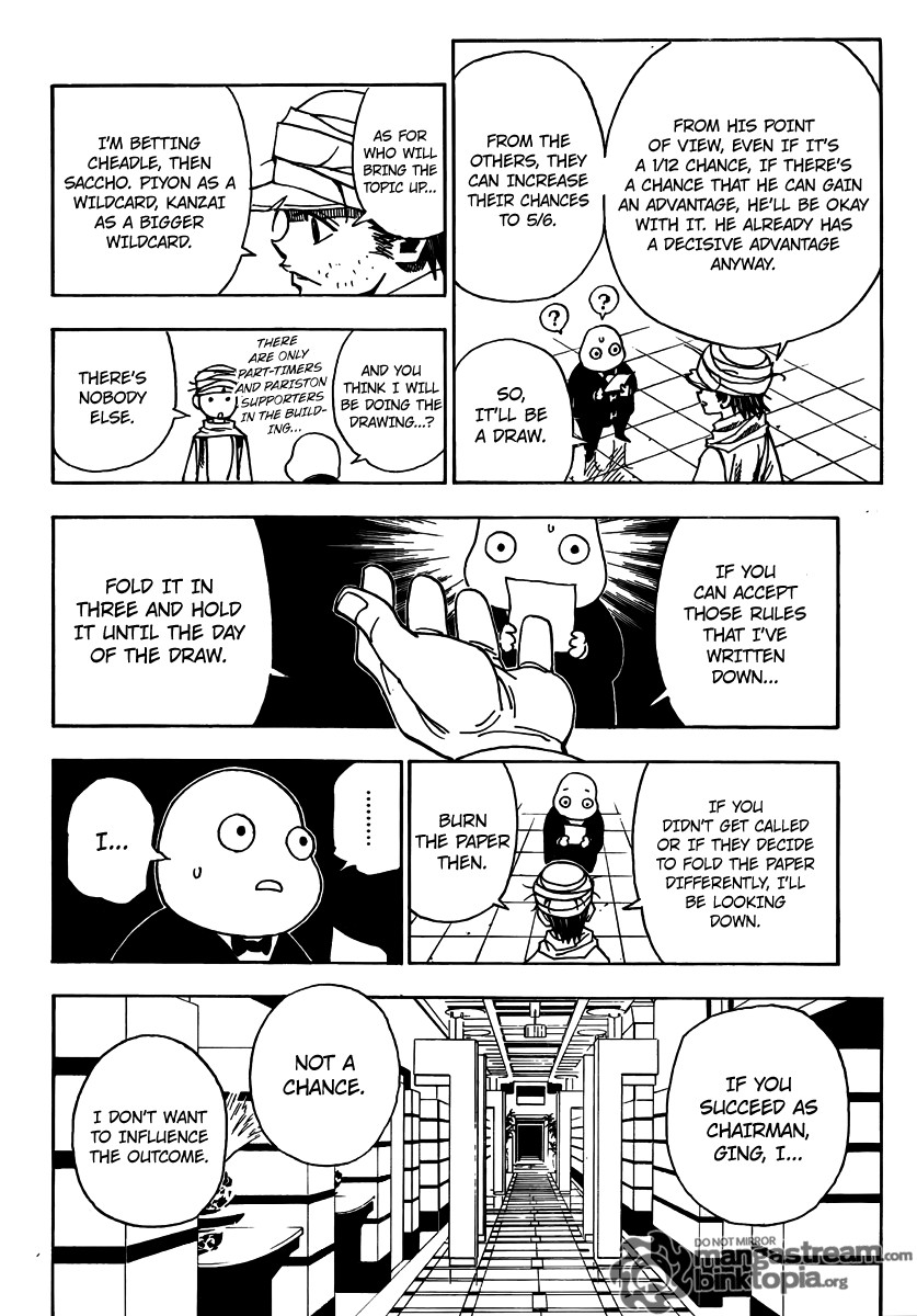 Hunter X Hunter Chapter 320 page 6 - Chapter 320: Voting