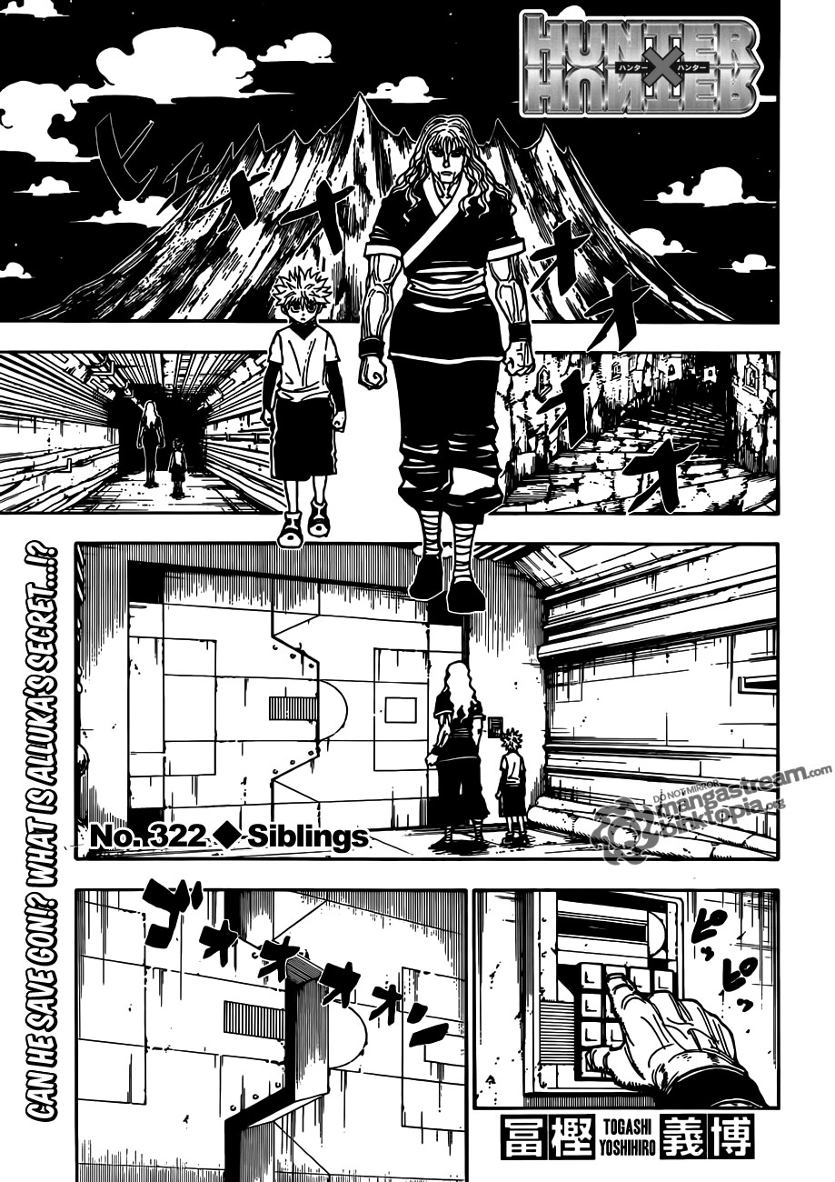 Hunter X Hunter Chapter 322 page 1 - Chapter 322: Siblings