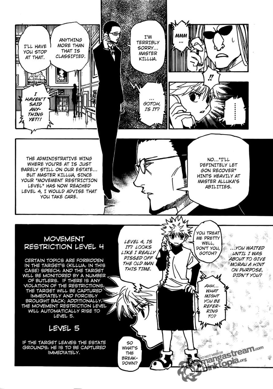 Hunter X Hunter Chapter 324 page 12 - Chapter 324: Butler