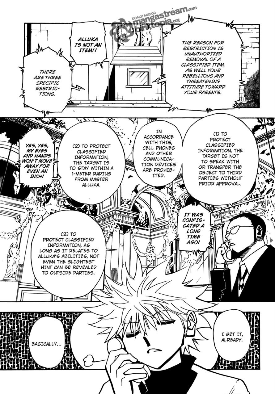 Hunter X Hunter Chapter 324 page 13 - Chapter 324: Butler
