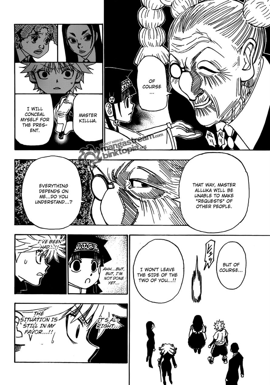 Hunter X Hunter Chapter 324 page 18 - Chapter 324: Butler