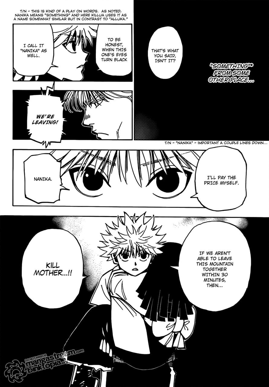Hunter X Hunter Chapter 324 page 6 - Chapter 324: Butler