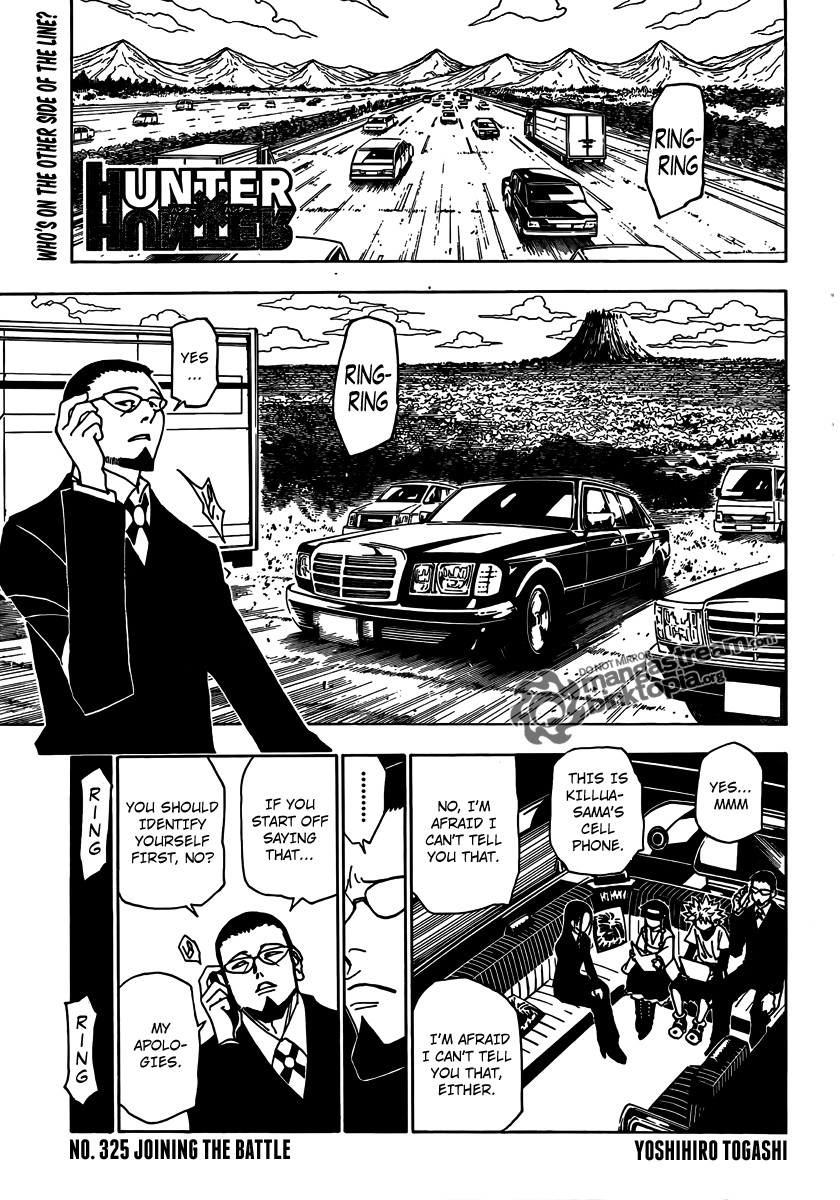 Hunter X Hunter Chapter 325 page 1 - Chapter 325: Joining the Fray