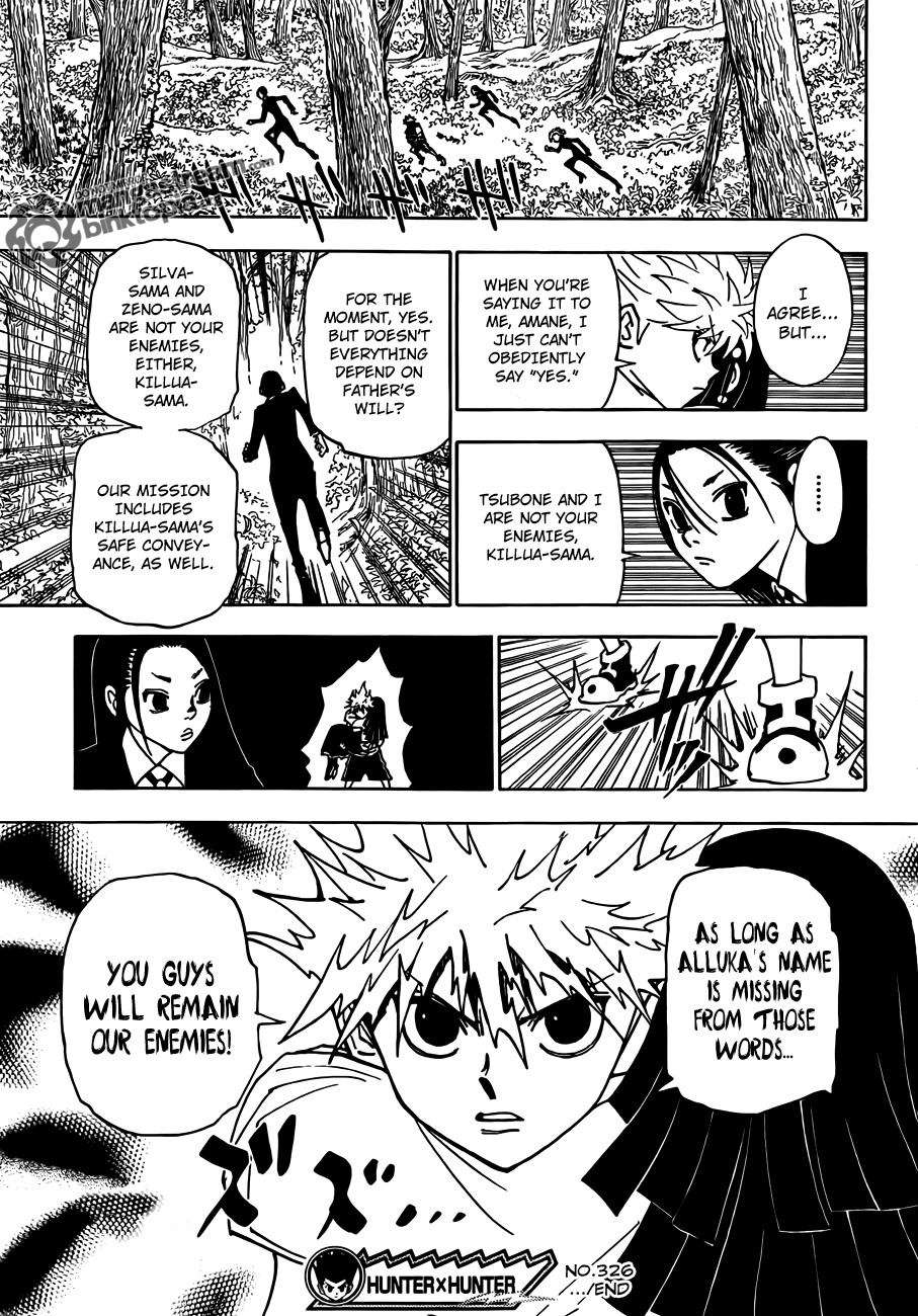 Hunter X Hunter Chapter 326 page 19 - Chapter 326: Open Hostilities