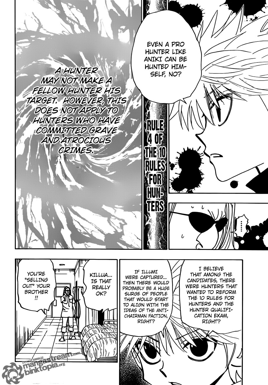 Hunter X Hunter Chapter 328 page 16 - Chapter 328: Arrangements