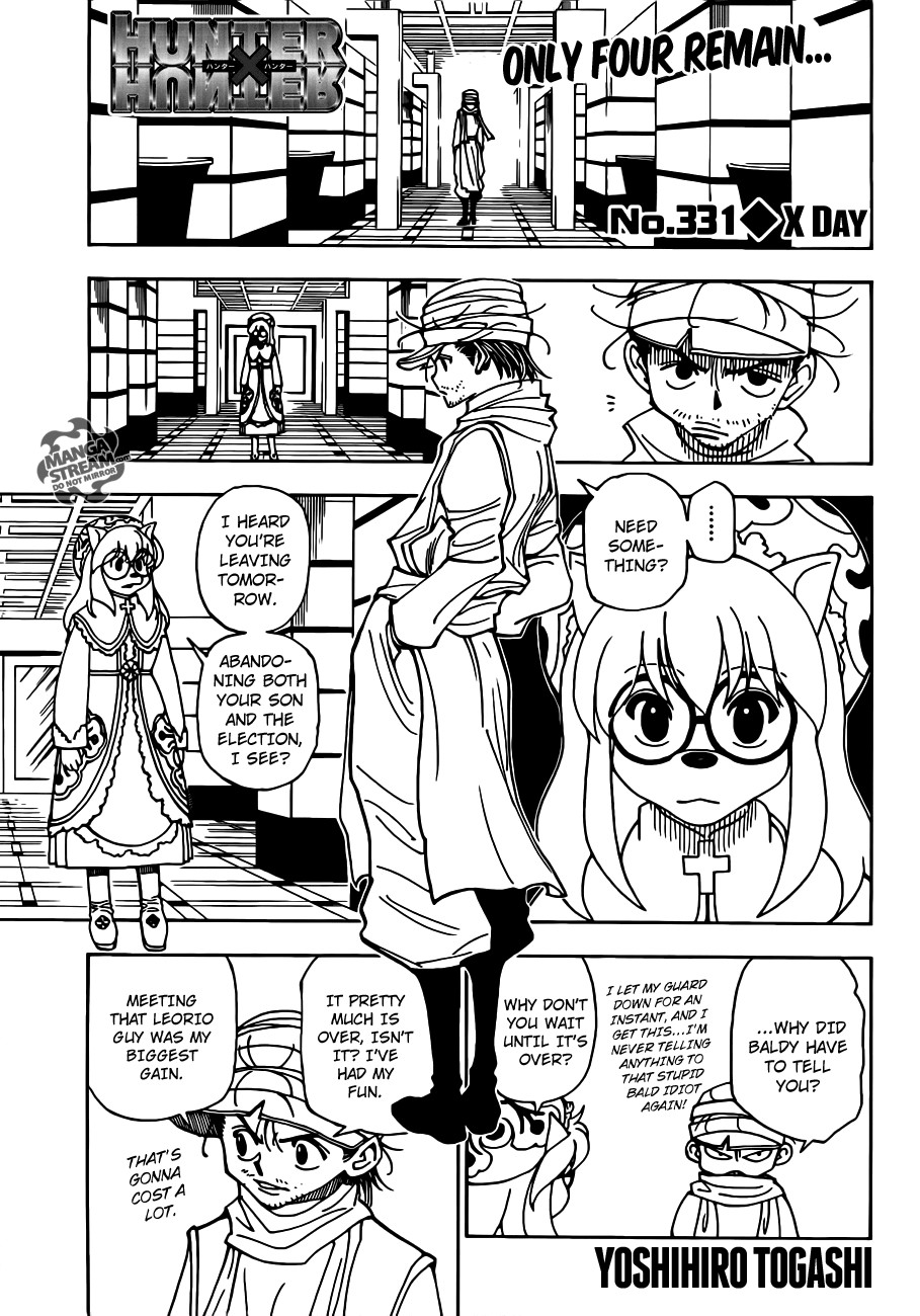 Hunter X Hunter Chapter 331 page 1 - Chapter 331: Day of Reckoning
