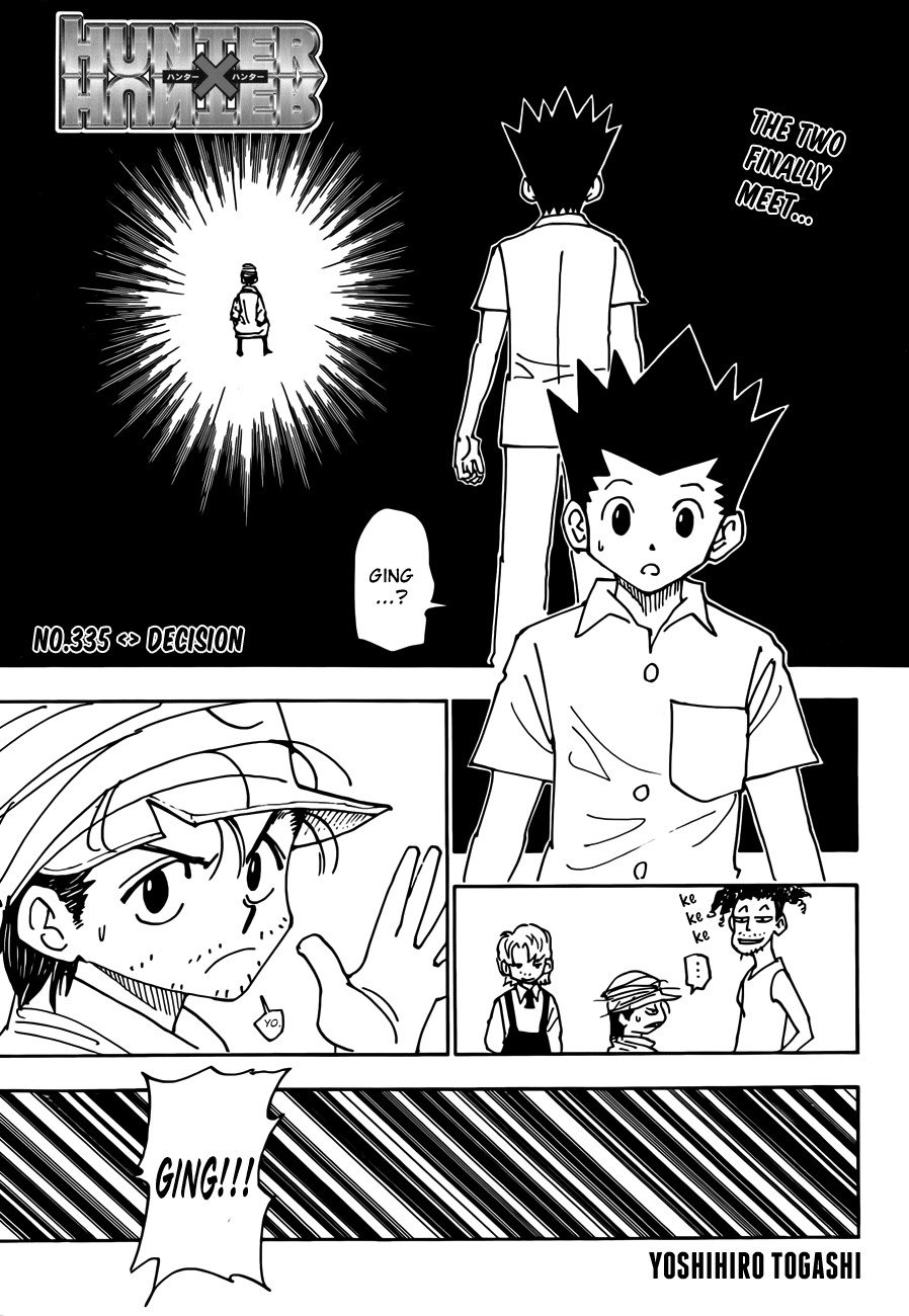 Hunter X Hunter Chapter 335 page 1 - Chapter 335: Decision