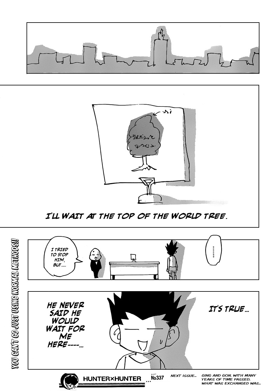 Hunter X Hunter Chapter 337 page 19 - Chapter 337: Repentance