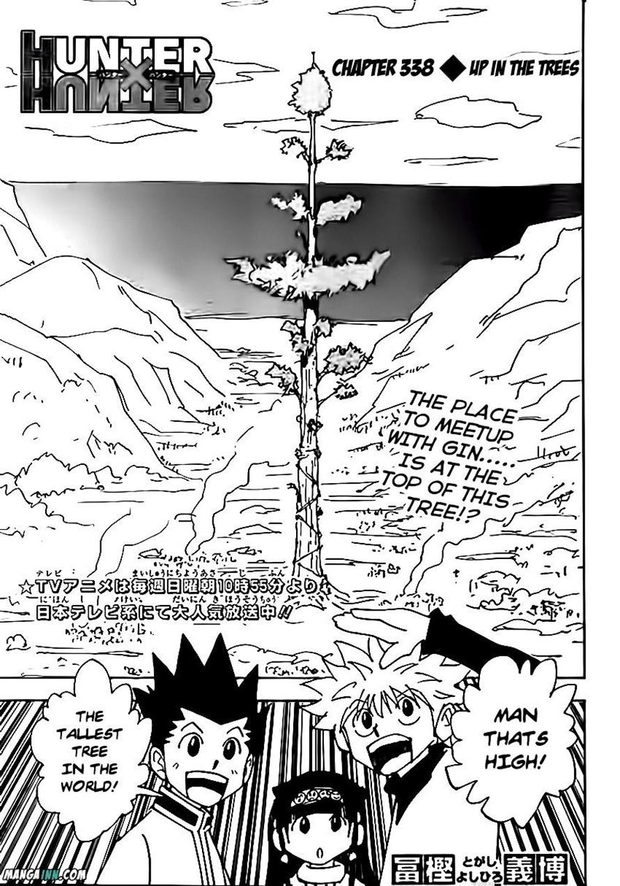 Hunter X Hunter Chapter 338 page 1 - Chapter 338: Atop a Tree