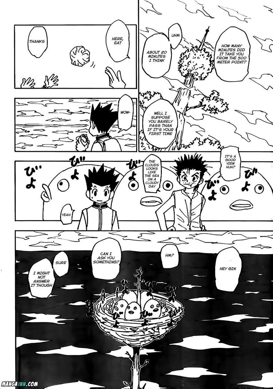 Hunter X Hunter Chapter 338 page 11 - Chapter 338: Atop a Tree