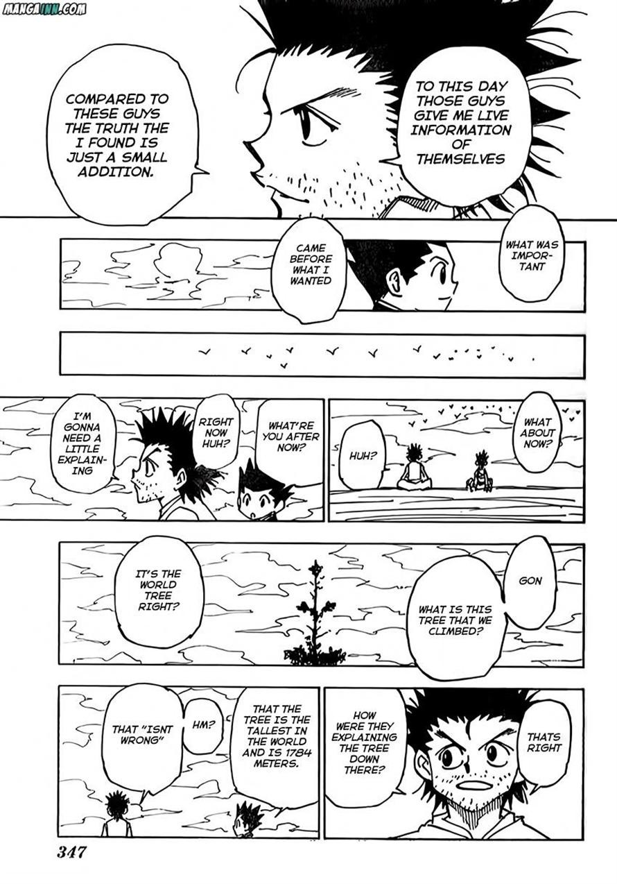 Hunter X Hunter Chapter 338 page 14 - Chapter 338: Atop a Tree