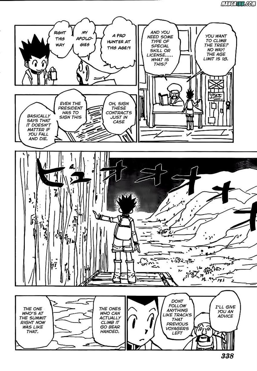 Hunter X Hunter Chapter 338 page 6 - Chapter 338: Atop a Tree