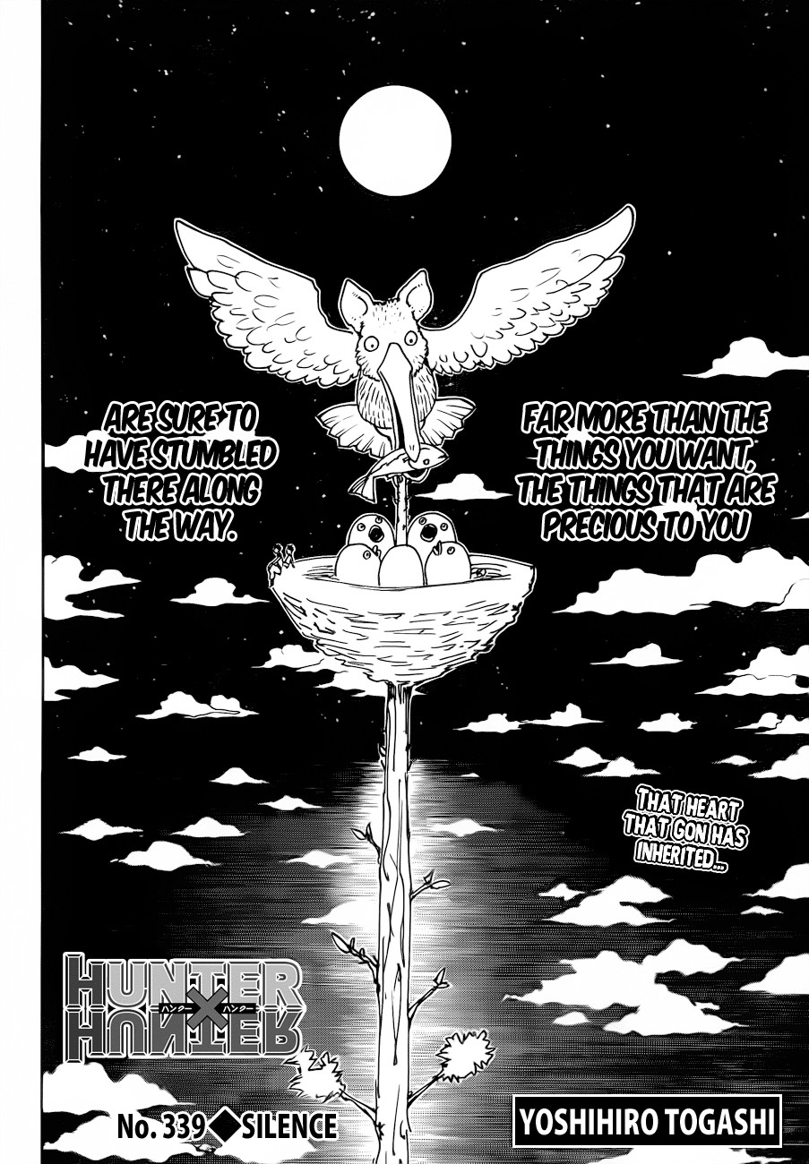 Hunter X Hunter Chapter 339 page 3 - Chapter 339: Stillness