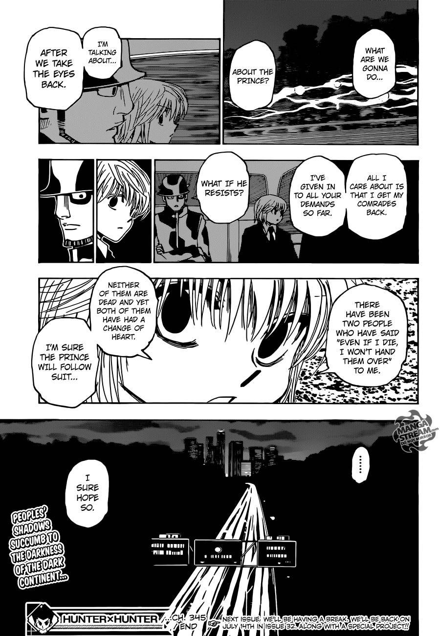 Hunter X Hunter Chapter 345 page 19 - Chapter 345: Signature