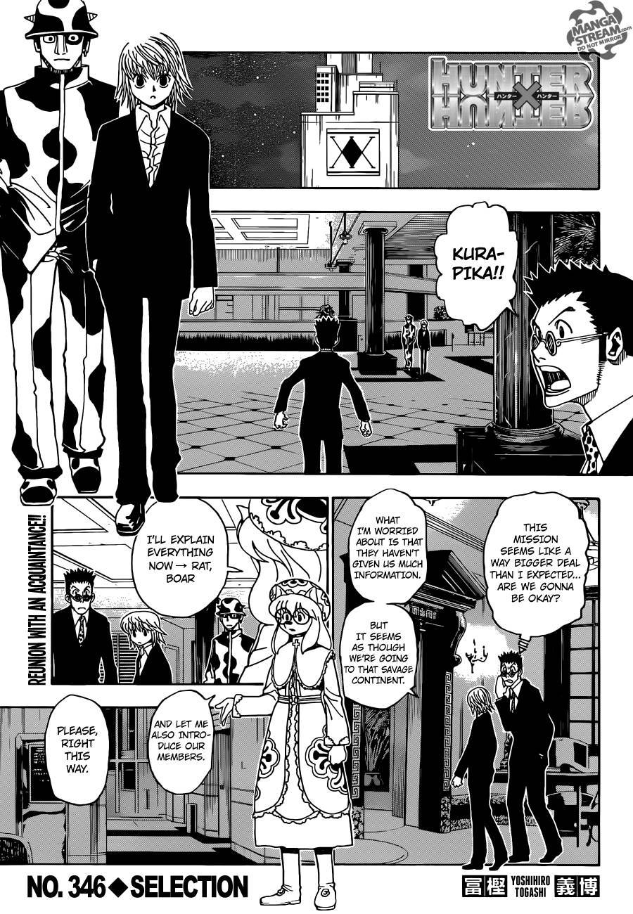 Hunter X Hunter Chapter 346 page 1 - Chapter 346: Options
