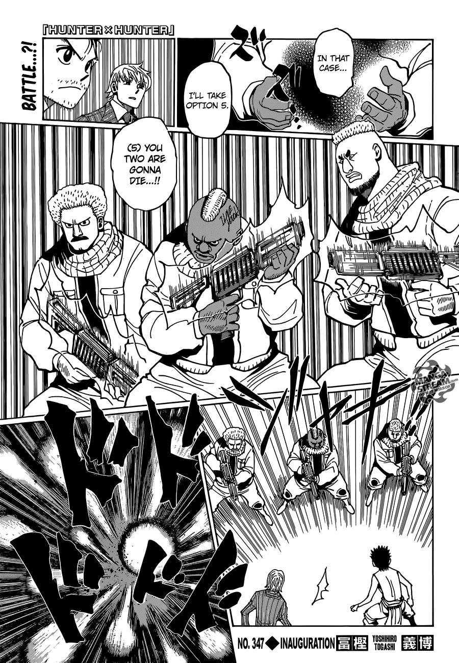 Hunter X Hunter Chapter 347 page 1 - Chapter 347: Inauguration